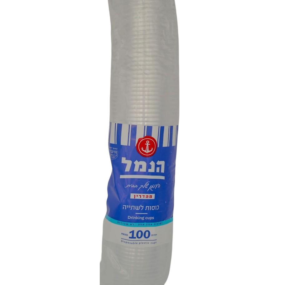 100 TRANSPARENT PLASTIC CUPS HANAMAL