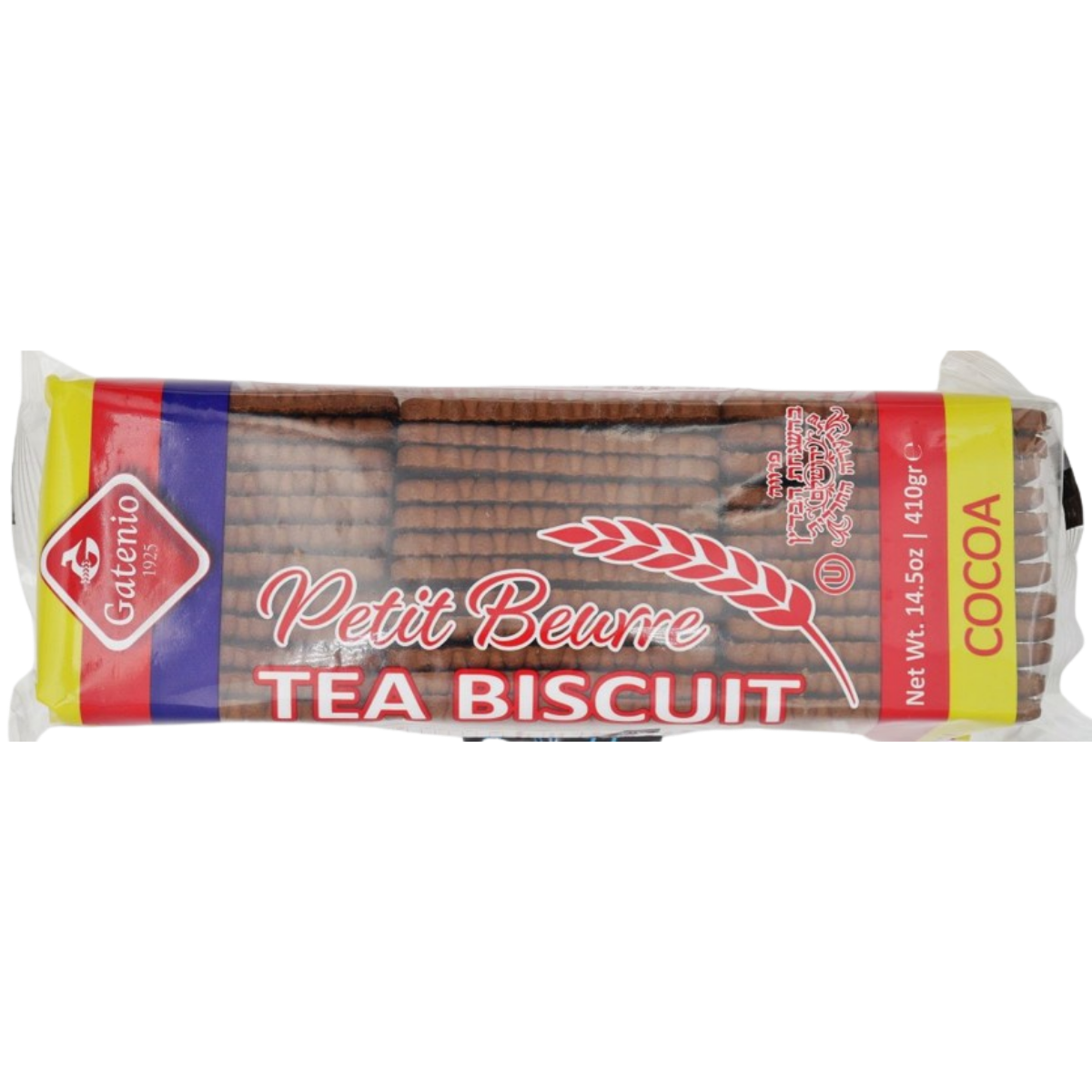 BISCOTTI KOSHER PETIT BEURRE AL CACAO GATTEGNO 410 GR.