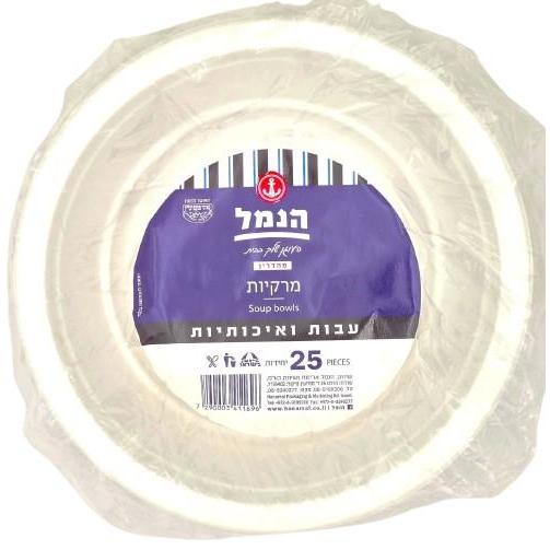 25 SOUP PLASTIC PLATES 17 CM Ø