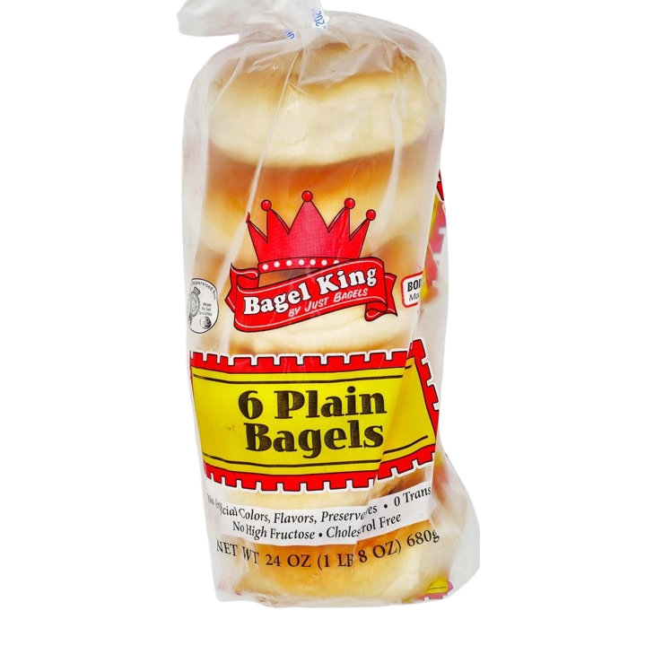 6 MEZONOT PLAIN KOSHER BAGEL
