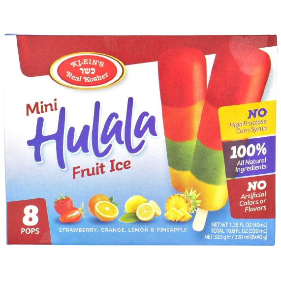 8 X MINI HULALA KOSHER FRUIT ICE
