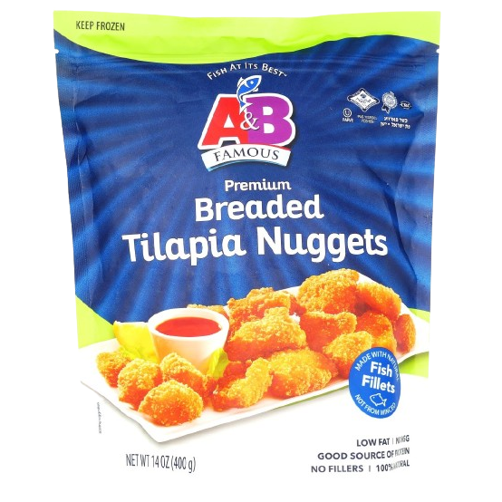 A&B BREADED KOSHER TILAPIA NUGGETS