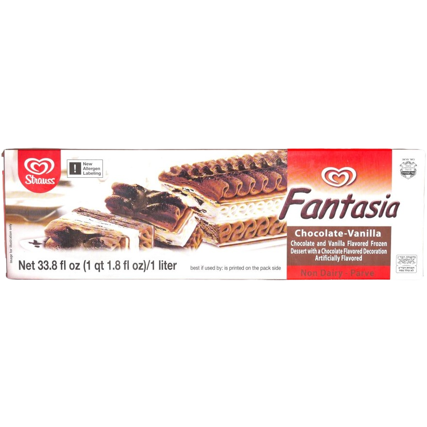 FANTASIA KOSHER CHOCOLATE VANILLA ICE CREAM 500 GR.