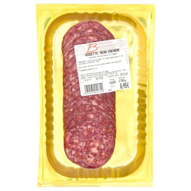 GLATT KOSHER BEEF SALAMI ROSETTA 120 GR.