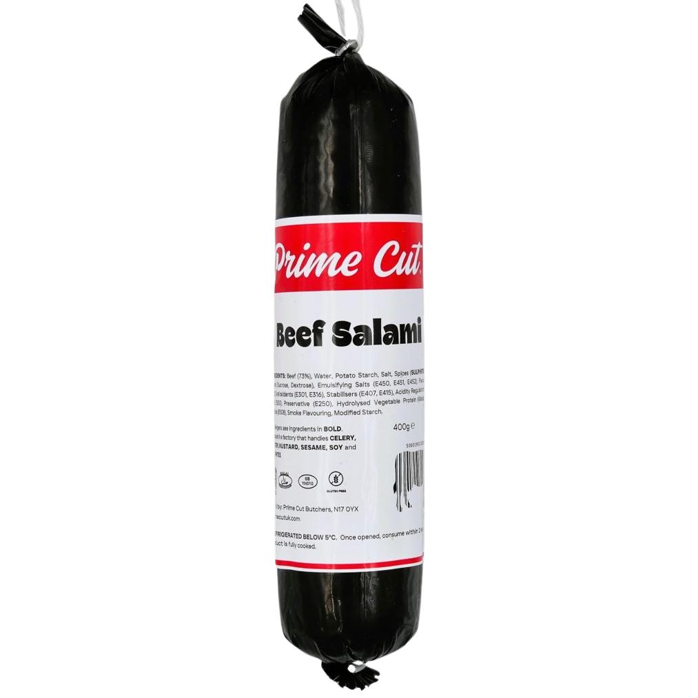 GLATT KOSHER BEEF WHOLE SALAMI MINI PRIME CUT 400 GR.