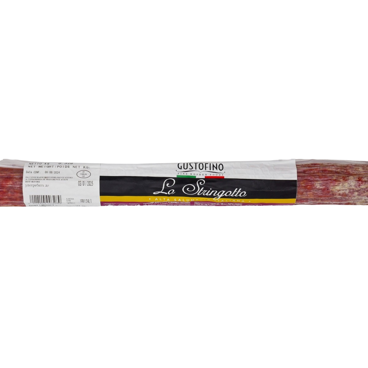 GLATT KOSHER STRINGOTTO SALAMI GF SL 350 GR.