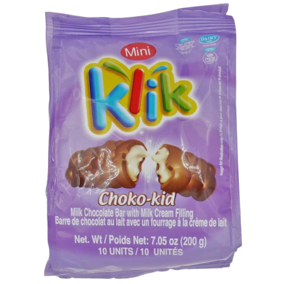 KLIK MINI CHOKO KID KOSHER CHOCOLATE 200 GR.