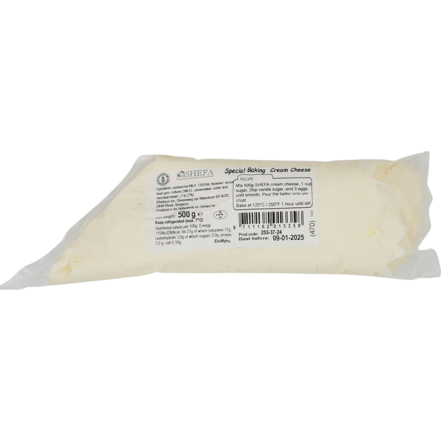 KOSHER BAKING CREAM CHEESE SHEFA 500 GR.