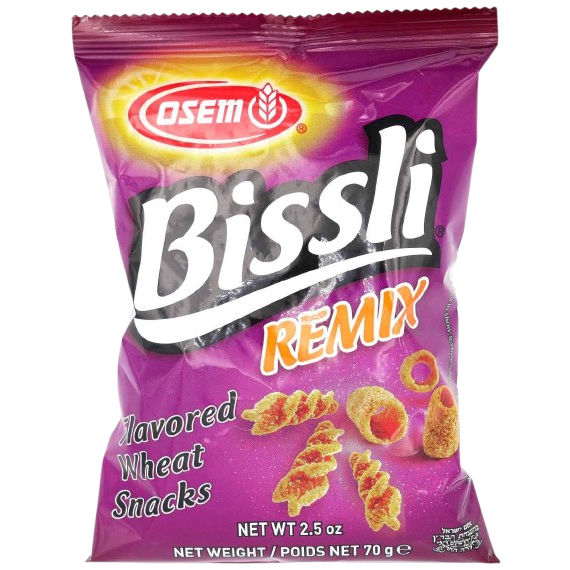 KOSHER BISSLI REMIX SNACK OSEM 70 GR.