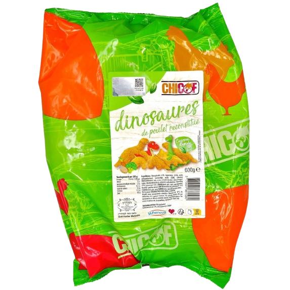 KOSHER CHICKEN DINOSAURES NUGGETS CHIC-OF 600 GR.