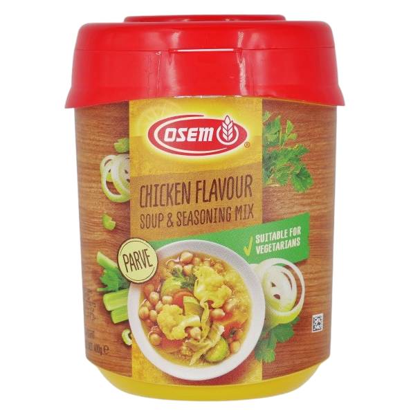 KOSHER CHICKEN FLAVOURED SOUP POWDER PARVE OSEM 400 GR.