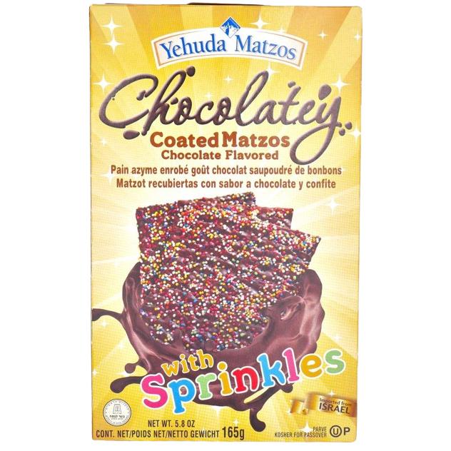 KOSHER CHOCOLATE & SPRINKLES MATZOS YEHUDA KLP 165 GR.