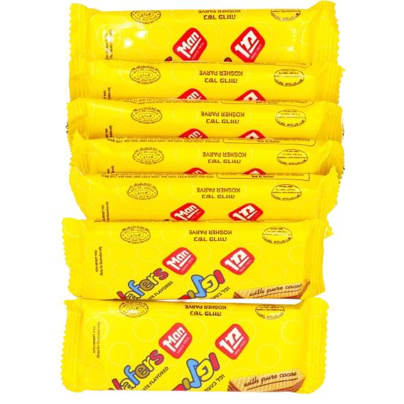KOSHER CHOCOLATE WAFERS MAN 7 UNITS X 25 GR