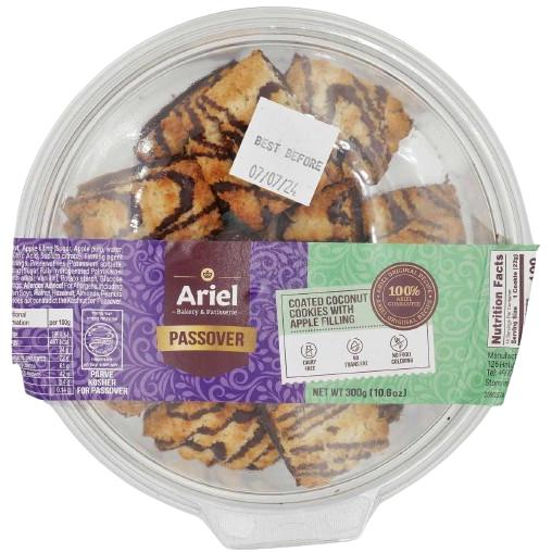 KOSHER COATED COOKIES WITH APPLE FILLING AB. KLP 300 GR.