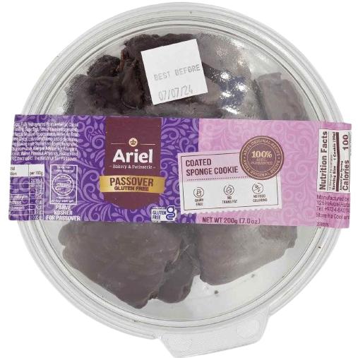 KOSHER COATED SPONGE COOKIE GLUTEN FREE AB. KLP 200 GR.