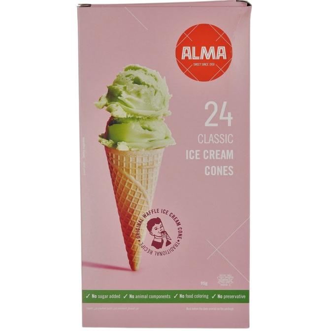 KOSHER CONES FOR ICE CREAM 24 UNIT 95 GR.