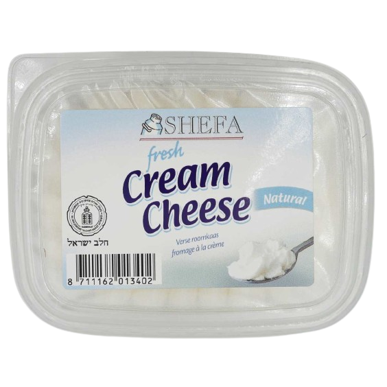 KOSHER CREAM CHEESE NATURAL SHEFA 150 GR.