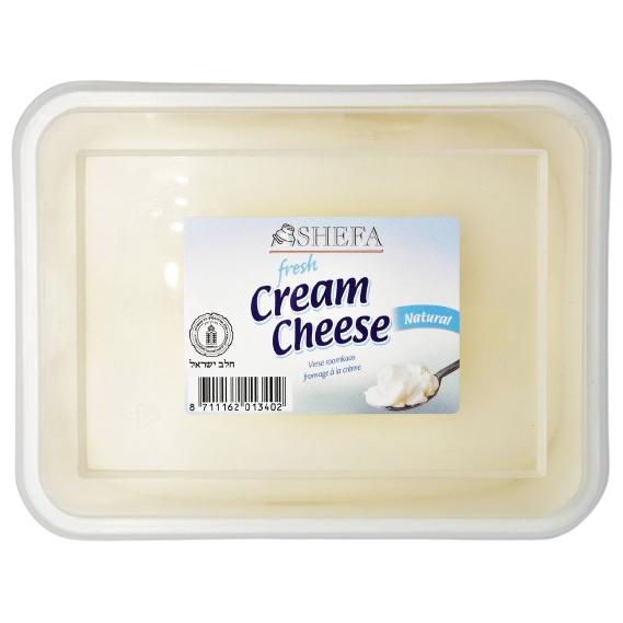 KOSHER CREAM CHEESE SHEFA NATURAL 1 KG.