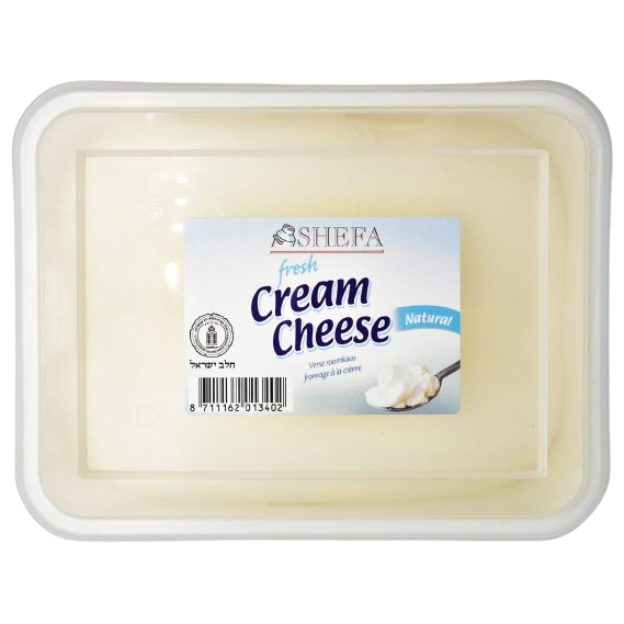 KOSHER CREAM CHEESE SHEFA NATURAL 1 KG.