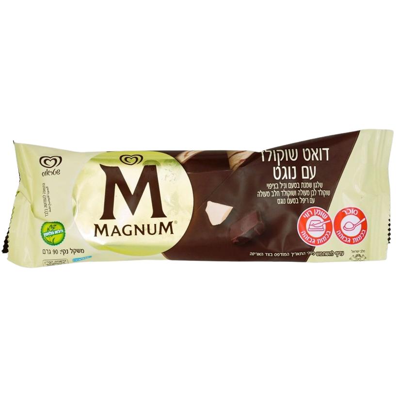 KOSHER DUET MAGNUM ICE CREAM DAIRY CHOLOV ISROEL 85 GR.