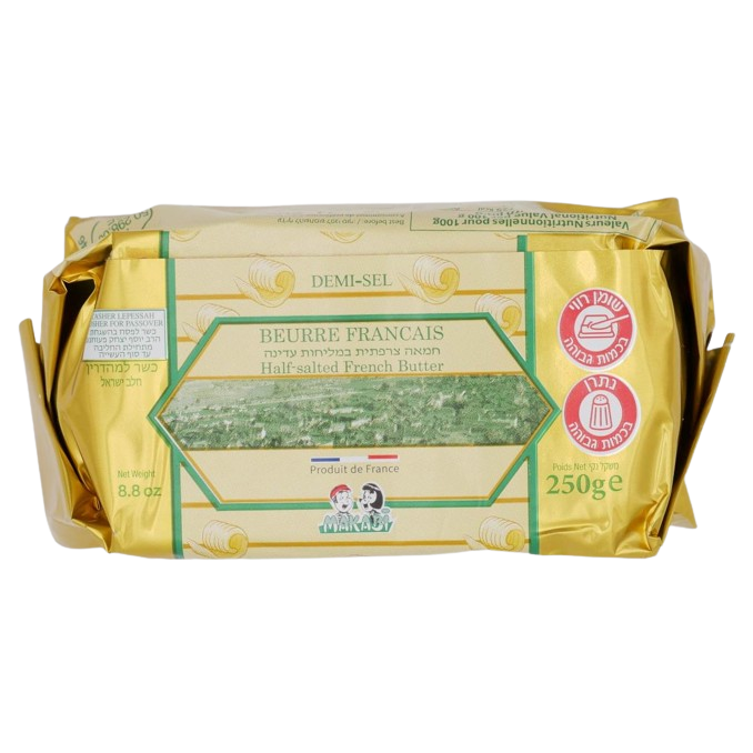 KOSHER FRENCH BUTTER DEMI-SEL MK 250 GR.