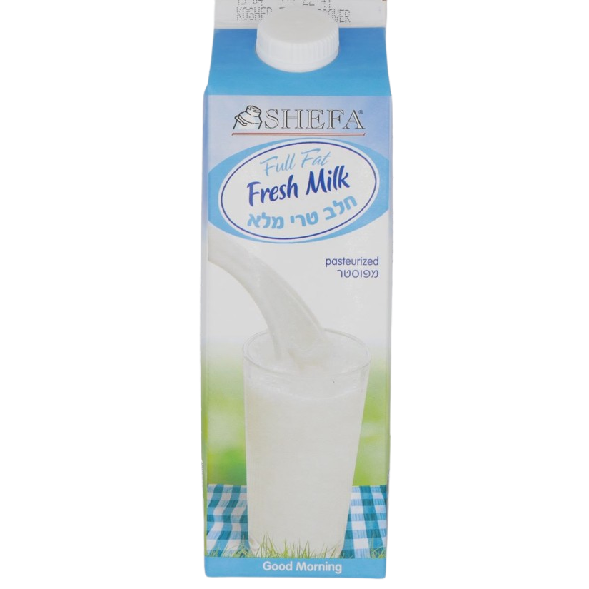 KOSHER FULL FAT FRESH MILK SHEFA 1 LT