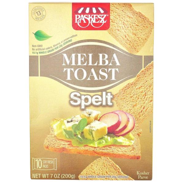 KOSHER MELBA TOAST 100% SPELT PASKESZ (10X20GR.) 200 GR.