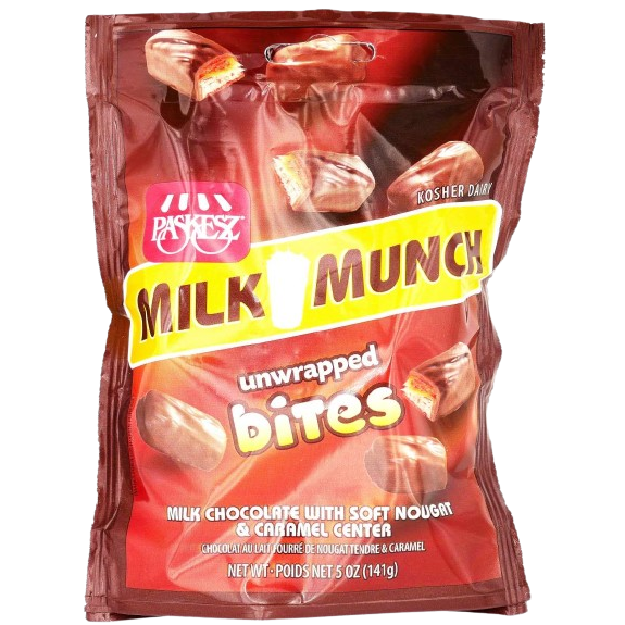 KOSHER MILK MUNCH BITES 141 GR. MILK CHOCOLATE BAR