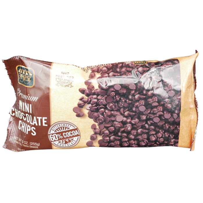 KOSHER MINI CHOCOLATE CHIPS 60% PASKESZ KLP 255 GR.