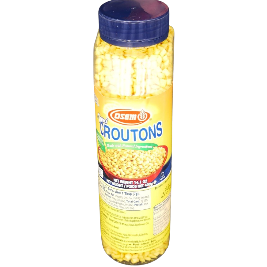 KOSHER MINI CROUTONS BOTTLE OSEM 400 GR.
