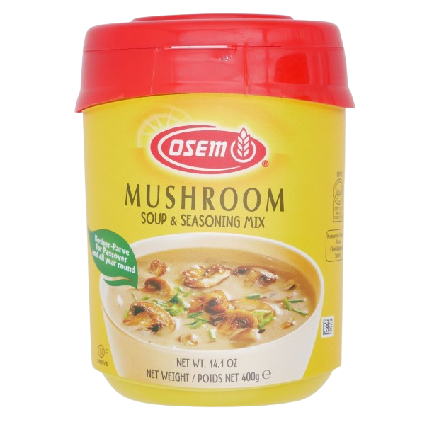 KOSHER MUSHROOM FLAVOURED SOUP POWDER PARVE OSEM KLP 400 GR.