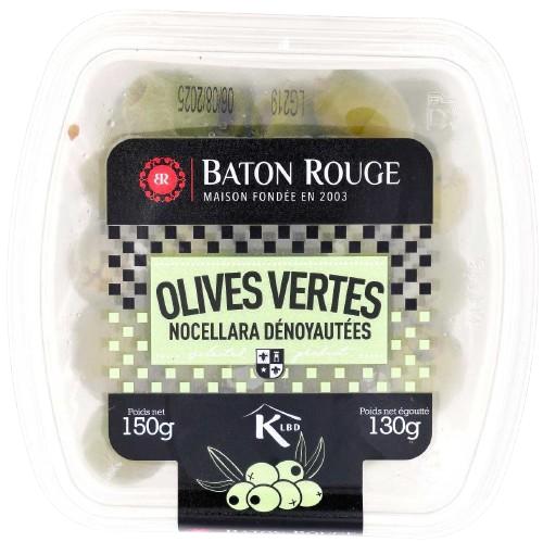 KOSHER NOCELLARA PITTED OLIVES BR 150 GR.