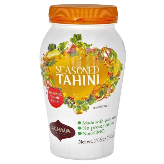 KOSHER PURE SEASONED TAHINI ACHVA 500 GR.