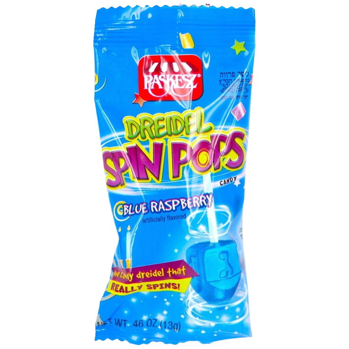 KOSHER RASPBERRY DREIDEL SPIN POPS PASKESZ 13 GR.
