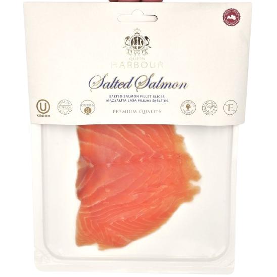 KOSHER SALMON SLICES LIGHTLY SALTED 100 GR.