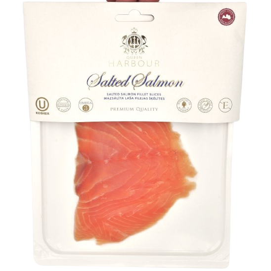 KOSHER SALMON SLICES LIGHTLY SALTED 100 GR.