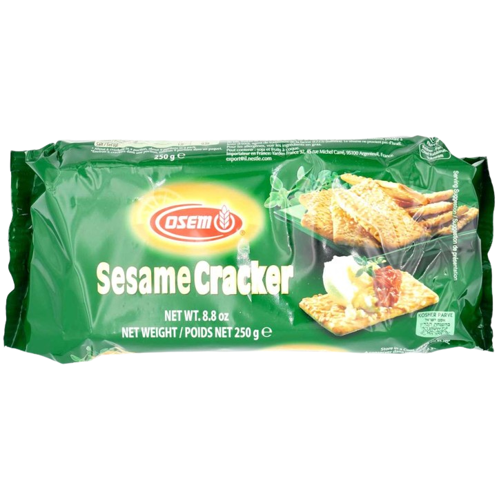KOSHER SESAME CRACKERS OSEM 250 GR.