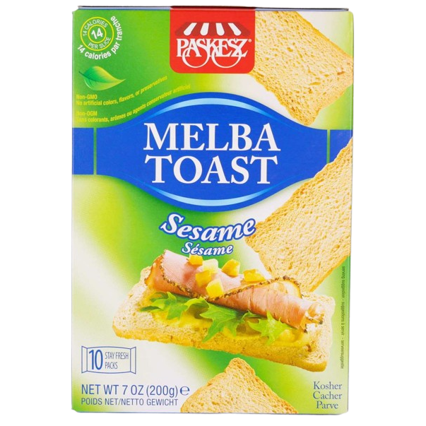 KOSHER SESAME MELBA TOAST PASKESZ (10X20GR.) 200 GR.