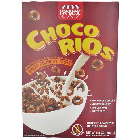 KOSHER SWEETENED COCOA CEREAL CHOCORIOS KLP 156 GR.