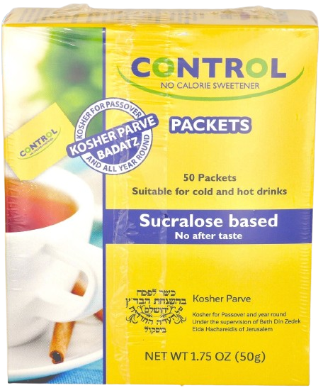KOSHER SWEETENER CONTROL SUCRALOSE BASED FOR FOOD & BEVERAGES 50 GR.