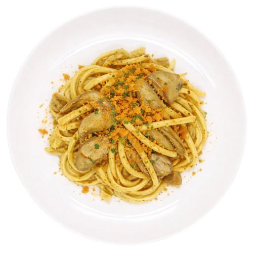 KOSHER TONNARELLI WITH ARTICHOKES & MULLET ROE APPROX. 450 Gr