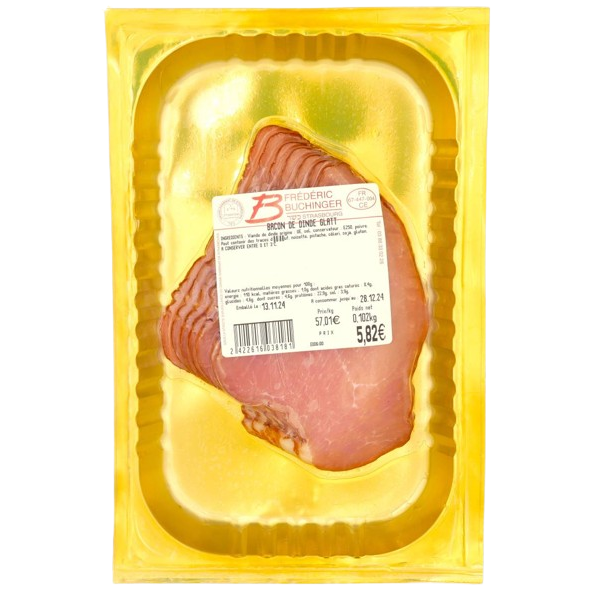 KOSHER TURKEY BACON GLATT 120 GR.