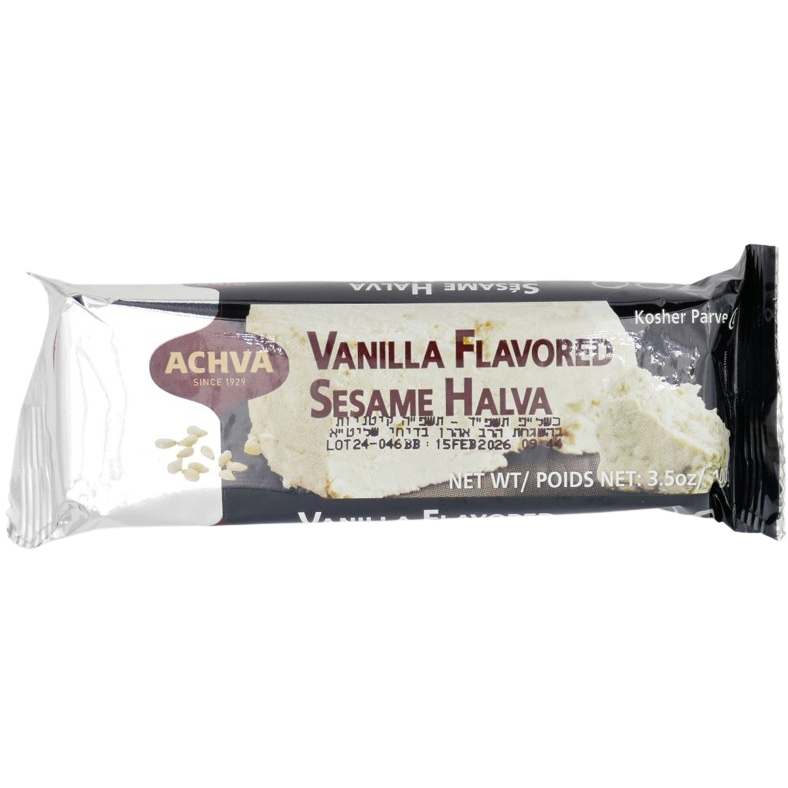 KOSHER VANILLA HALVA SNACK 100 GR.