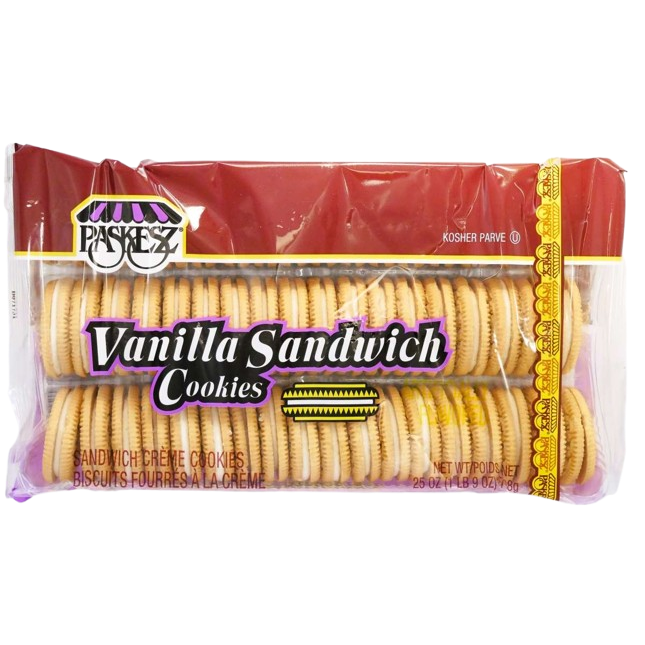 KOSHER VANILLA SANDWICH COOKIES PASKESZ 708 GR.