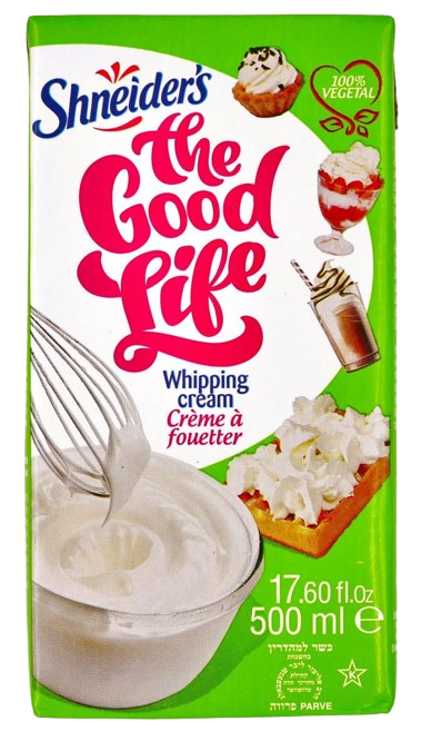 KOSHER VEGAN WHIPPING CREAM PARVE SHNEIDERS 500 ML.