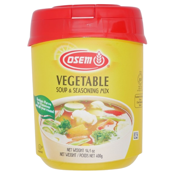 KOSHER VEGETABLE FLAVOURED SOUP POWDER PARVE OSEM KLP 400 GR.