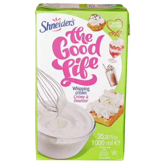 KOSHER WHIPPING CREAM PARVE SHNEIDERS 1 LT.