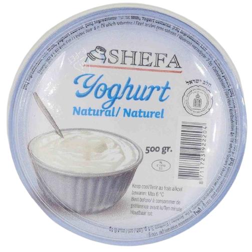 KOSHER YOGURT NATURAL SHEFA 500 GR.