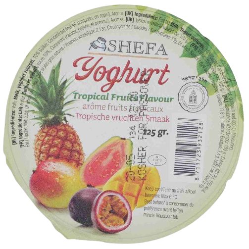 KOSHER YOGURT TROPICAL FRUITS SHEFA 125 GR.