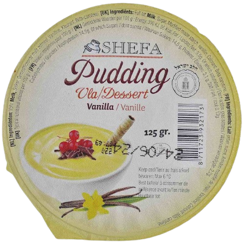 KOSHER VANILLA YOUGURT SHEFA 125 GR.